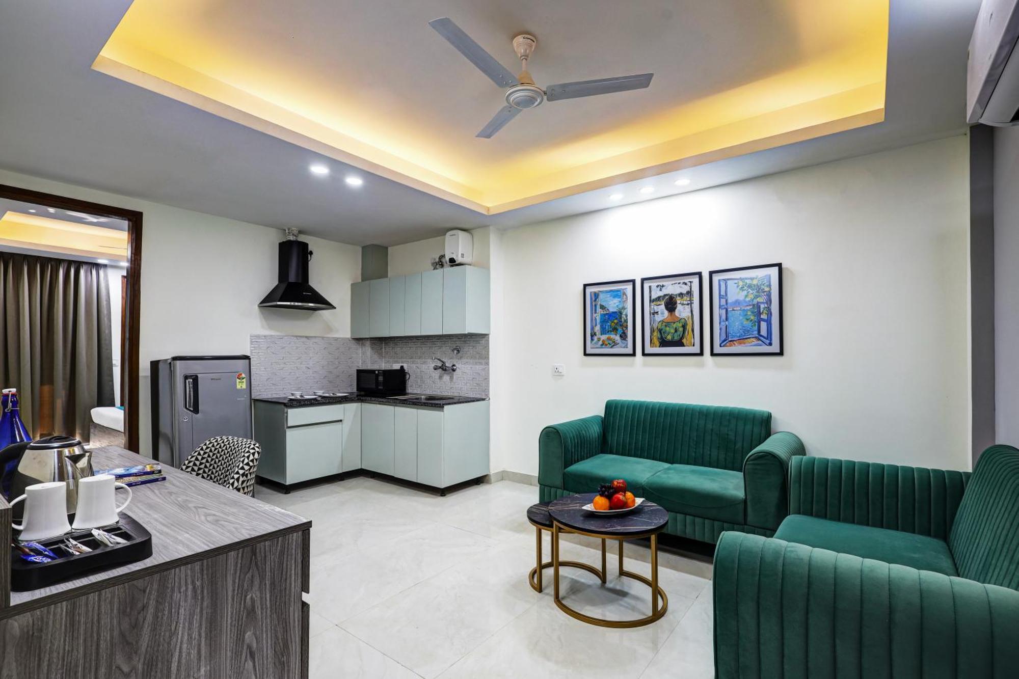 1Bhk Suites Opp Marriott - Huda City Centre คูร์เคาน์ ภายนอก รูปภาพ