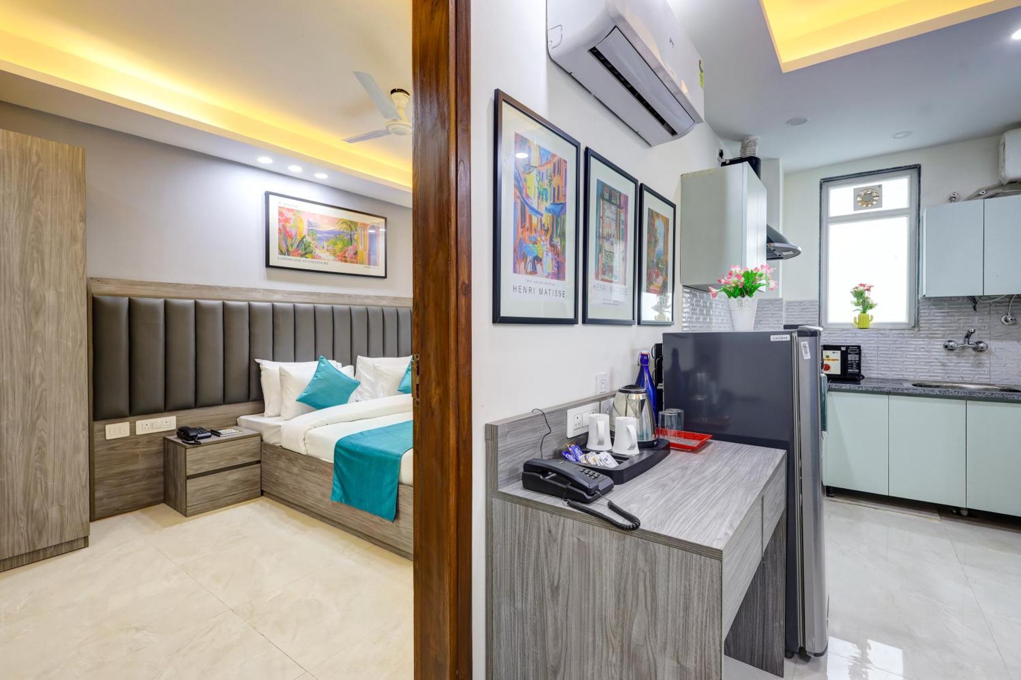 1Bhk Suites Opp Marriott - Huda City Centre คูร์เคาน์ ภายนอก รูปภาพ
